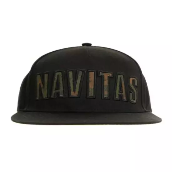 Navitas Infil Snapback Black Cap Hat *One Size* NEW Carp Fishing Clothing