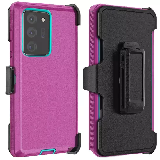 For Samsung Galaxy Note 20/Note 20 Ultra 5G Shockproof Case Cover + Belt Clip