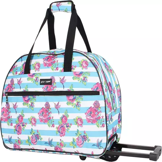 Betsey Johnson Unisex Carry-On Luggage Collection 2 - Roller Duffle Bag