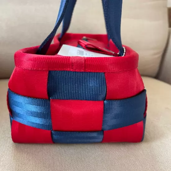 NWT Harveys Seatbelt Boxy Red & Blue Tote Bag