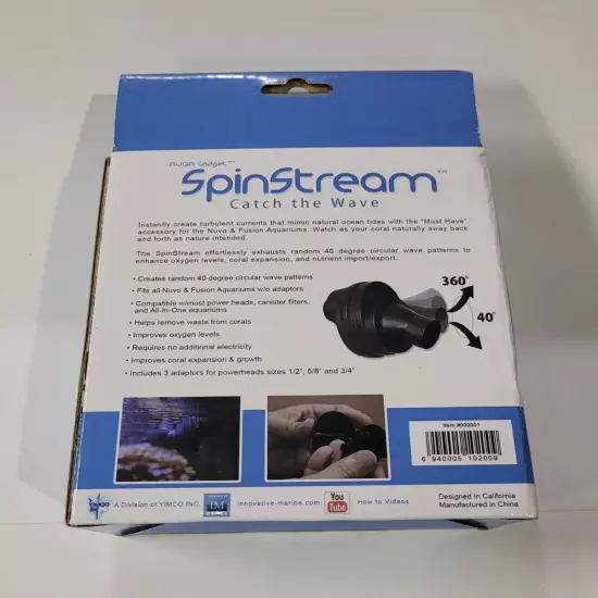 Innovative Marine ® Spin Stream Random Water Flow Adapter 