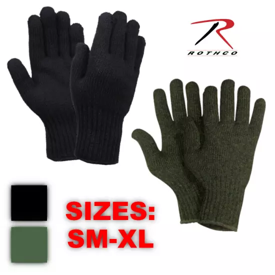 Rothco 'US MADE' GI Blank Military Tactical Army Wool Gloves For Cold Weather