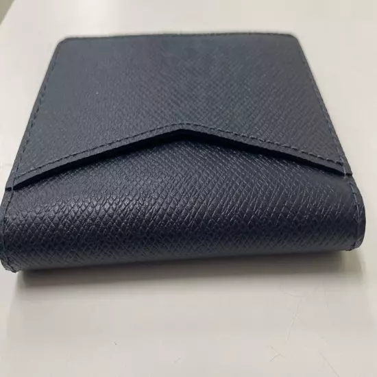 LOUIS VUITTON Taiga Organizer de Poche Card Navy Pouch Case M30537 Used