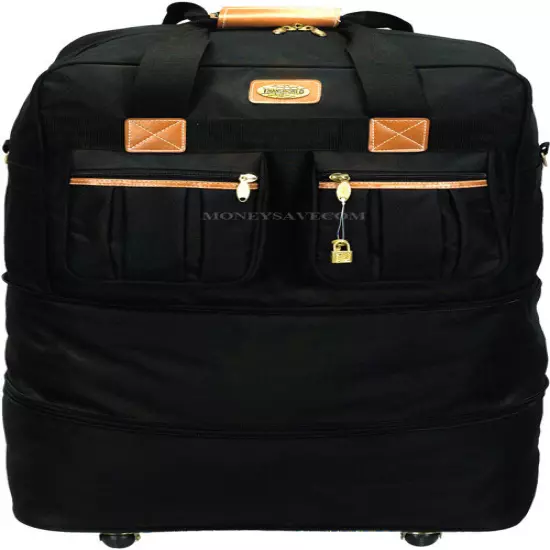 30" Expandable Rolling Duffel Bag Wheeled Spinner Suitcase Luggage - Heavy Duty