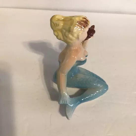 Vintage Ceramic Mermaid Figurine Aquarium Fish Tank Decoration Japan