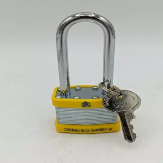 Factory New Springfield Armory Firearm Padlock Two Keys