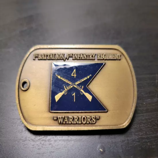 US ARMY 1st Battalion 3rd Infantry Regiment Warriors Cherokees Challenge Coin 