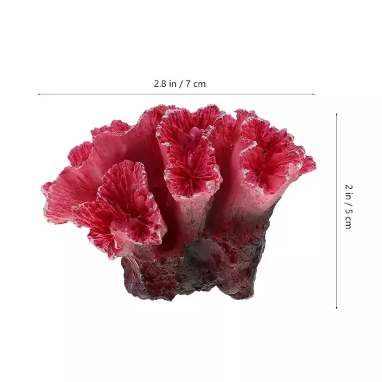 Fake Coral Decor - Aquarium Decorations Fish Tank Decorations Artificial Poly...