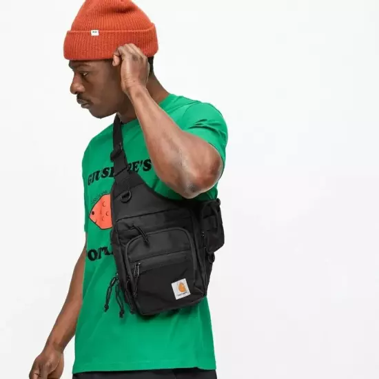 Carhartt Work In Progress Delta Shoulder Bag/ WIP Shoulder Sling Bag - BLACK