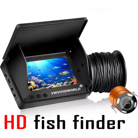 5.0/4.3 Inch Display Underwater 220° Fishing Camera Waterproof 9 Hours Endurance