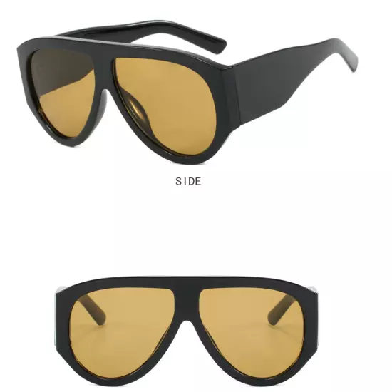 Fashion Oval Siamese Len Sunglasses For Men Women Outdoor Glasses UV Protection