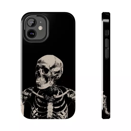 Dark Skeleton Skull Tough iPhone & Samsung Galaxy Cases Cover, Gift For Men