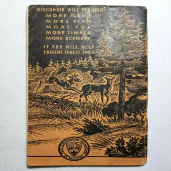 1941-1942 Wisconsin Hunting Regulations Conservation Commission Booklet