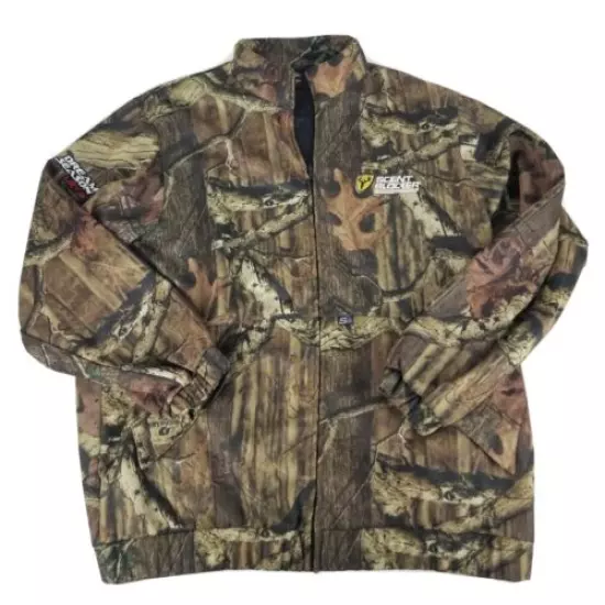 Scent Blocker Dream Season Ultra Zip Up Jacket Mossy Oak Wind Blocker Size 2XL