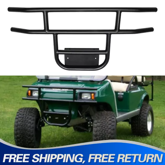 Front Bumper Brush Guard Black For DS Models Club Car Golf Cart 1981-UP