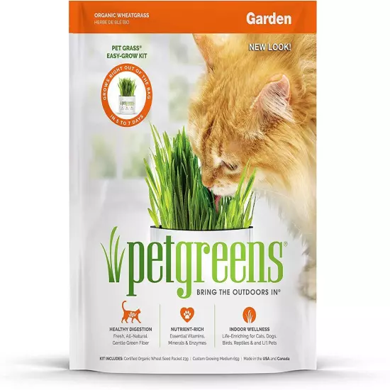 Bell Rock Growers Pet Greens Self-Grow Kit Organic Wheat Grass For all Pets