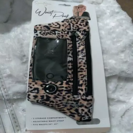 Jessica Simpson Smartphone Touchscreen Waist Fanny Pack Leopard 