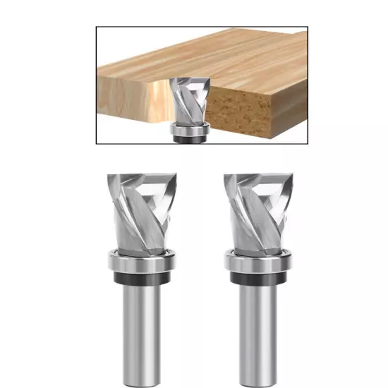 1/2" Shank Template Pattern Router Bit Straight Flush Solid Carbide Compression