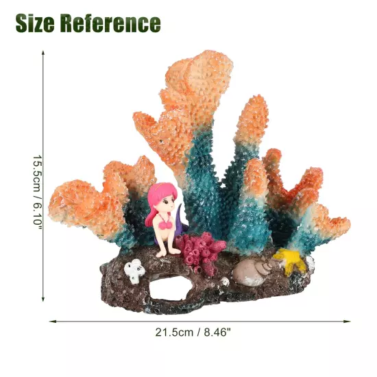 Aquarium Coral Reef Decor, Artificial Coral Reef Decor, Resin Coral Decoratio...