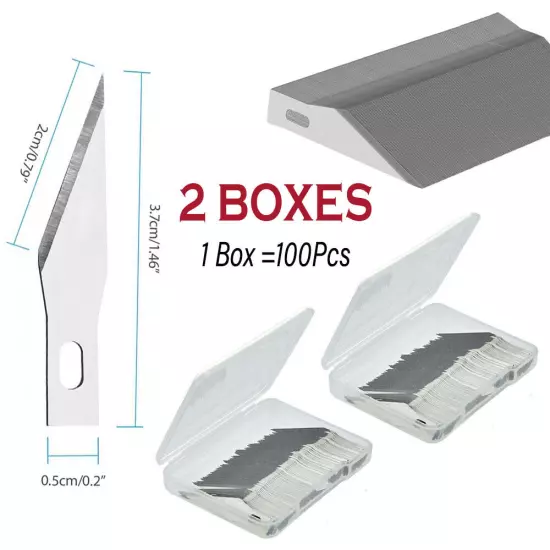 100/200/400Pcs Hobby Blades #4#11#16#17 Exacto Knife for x-Acto Tool Art Craft