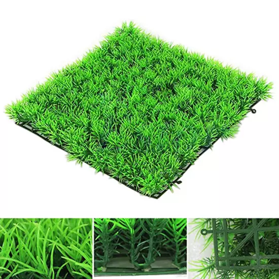 Artificial Water Aquatic Green Grass Plant Lawn Aquarium Fish Tank Landscape Sn