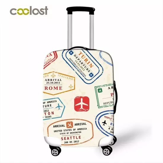 Elastic Printed Airplane Luggage Suitcase Cover Protector Anti Scratch Bags