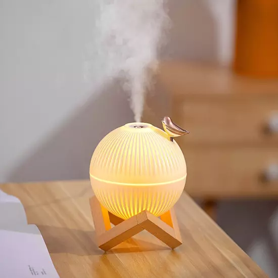 Mini Humidifier. Cute Portable Small Air Humidifier With USB For Bedroom Desk &