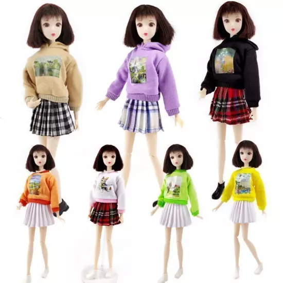 Fashion Clothes For 11.5" Doll Coat Top Hoodies For Blyth Dolls Outfits 1/6 Toy