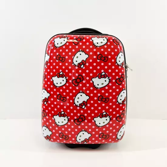 HELLO KITTY 16.5 Inch Telescopic Youth Carry-on Luggage Suitcase