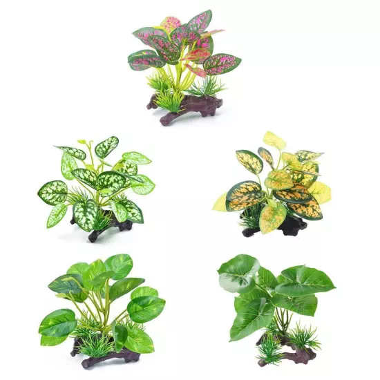 Artificial Water Plants Aquarium Silk Plastic Fish Tank Decorations L