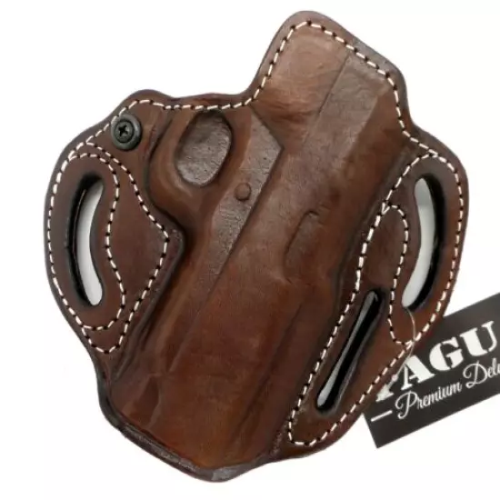 TAGUA Premium Brown Leather Open Top RH OWB Belt Holster BERETTA PX4 STORM 3"