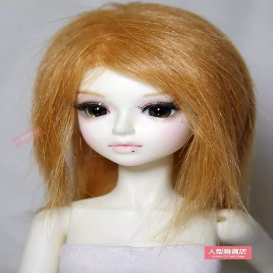 New BJD plush fabric wig 1/3 1/4 1/6 DD MSD Brown doll wig