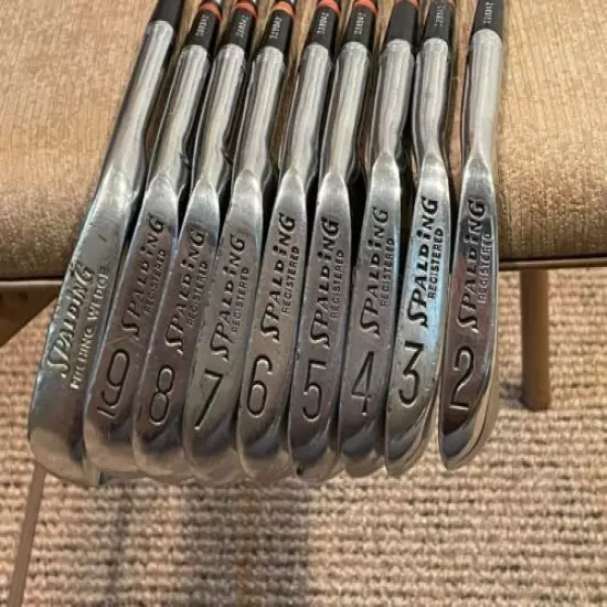 Vintage Spalding Top Flight Professional Irons 2-9 + PW Forged