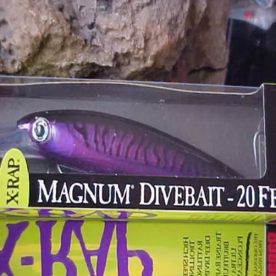 RAPALA 5 1/2"" Magnum Diver XRMAG20 PM in PURPLE MACK for Fresh/Salt Gamefish 