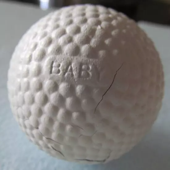 VINTAGE BABY KITE BRAMBLE GOLF BALL-VERY UNIQUE NAME PLACEMENT-REPAINTED