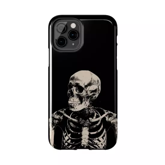 Dark Skeleton Skull Tough iPhone & Samsung Galaxy Cases Cover, Gift For Men