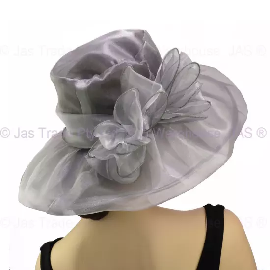 Spring Race Carnival Derby Day Church Wedding Women Ladies Organza Evening Hat