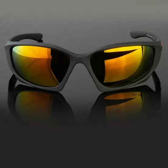 New Men Sport Sunglasses Outdoor Mirror Wrap Around Driving Eyewear Glasses Us