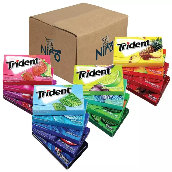 Assortment | Trident Chewing Gum Sampler Gum Variety Pack | Sugar-Free | Asso...