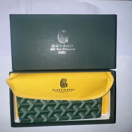 Goyard Passport Holder Card Wallet (Green) Passport holder Goyard