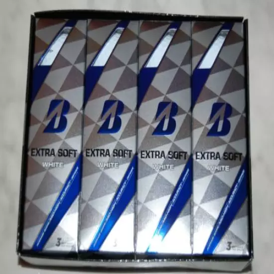  BRIDGESTONE EXTRA SOFT 2 DOZEN White Golf Balls FREE 2 Dozen TEES