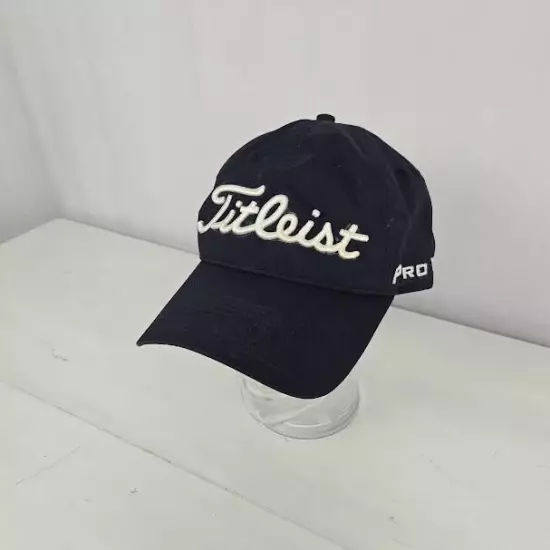 Titleist Golf Tour Hat Pro V1 FJ Footjoy Logo Navy Embroidered Adjustable Cap