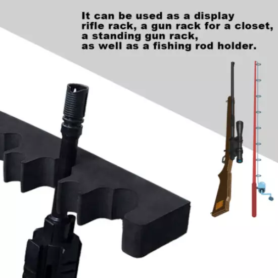 Foam Gun Rack Fit For Gun Storage Gun Holder Shotgun Rifle Rest W/Magnetic Strip