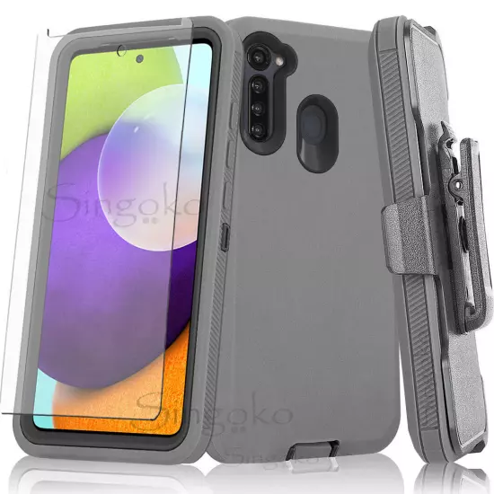 RUGGED SHOCKPROOF Phone ARMOR Case Cover Clip Holster Stand + SCREEN PROTECTOR