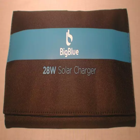 BigBlue solar charger 28W charger 2USB port solar panel New Old Stock NOS