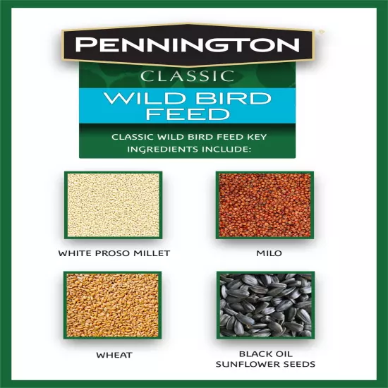 Classic Dry Wild Bird Feed and Seed, 10 Lb. Bag, 1 Pack