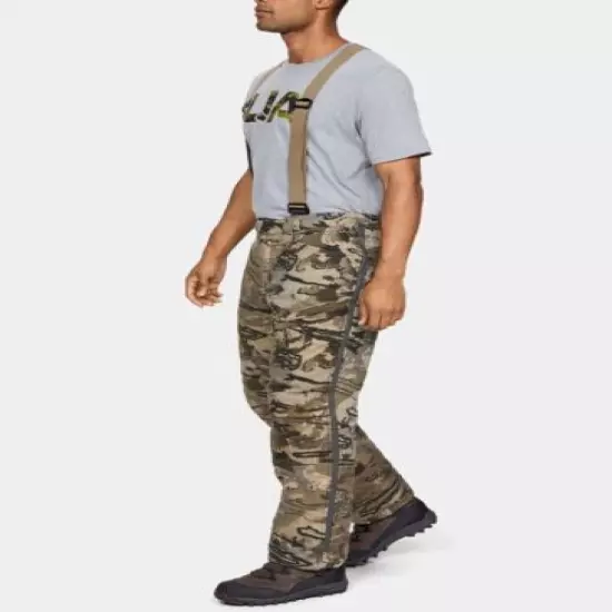 Under Armour Barren Revenant Windstopper Hunting Camo Bib Pants-XL