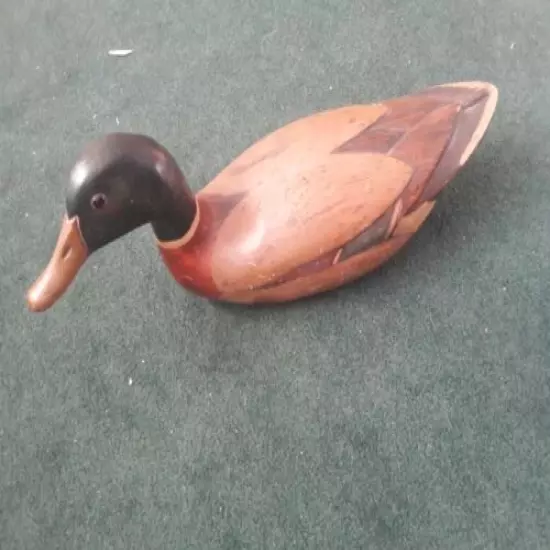 Tom Faber Duck Wooden Decoy Vintage