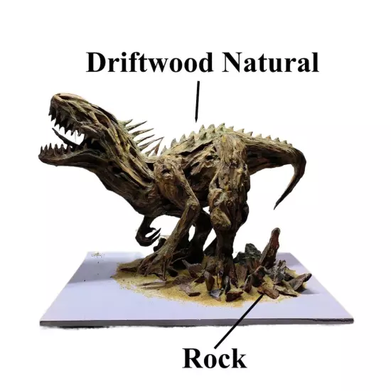 Tyrannosaurus rex fish tank driftwood aquarium aquascape rock landscape decor