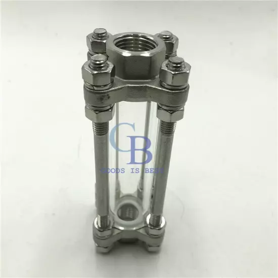 3/4" NPT Female Thread Flow Stainless Steel 304 Sight Glass